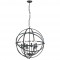 Searchlight Pendant Lamp Orbit 6xE14x60W, 2476-6BK