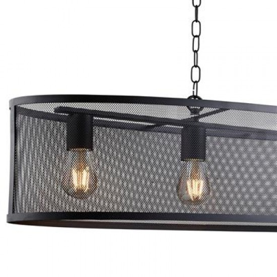 Searchlight pendant lamp Fishnet, 4x60WxE27, 2484-4BK