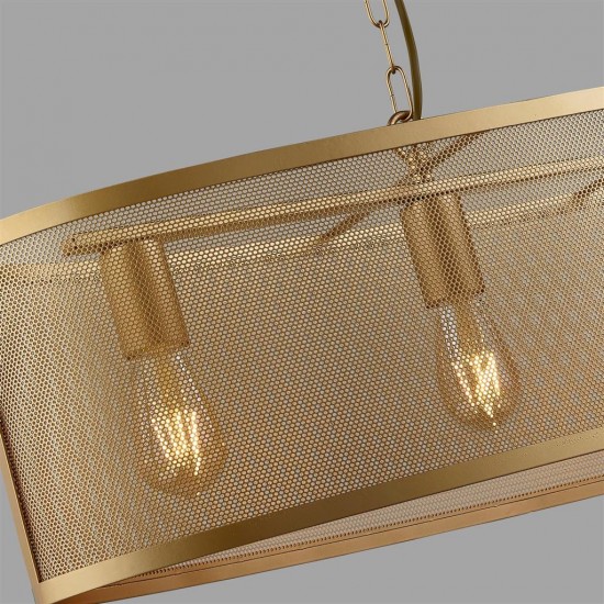 Searchlight pendant lamp Fishnet, 4x60WxE27, 2484-4GO