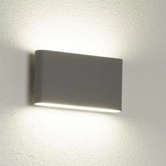 Searchlight outdoor wall light Maples, 4W, 541lm, IP44, 2562GY Searchlight outdoor wall light Maples, 4W, 541lm, IP44, 2562GY