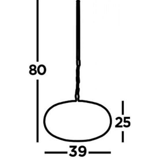 Searchlight pendant lamp Fretwork, 1x60WxE27, 2672SS