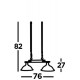 Searchlight подвесной светильник Bistro 2xE27x60W, 2682-2AB