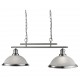 Searchlight Pendant Lamp Bistro 2xE27x60W, 2682-2SS