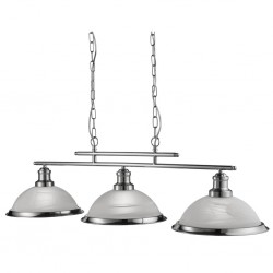 Searchlight Pendant Lamp Bistro 3xE27x60W, 2683-3SS