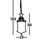 Searchlight piekaramā lampa Bevelled Lantern 3xE14x60W, 3003-10CC