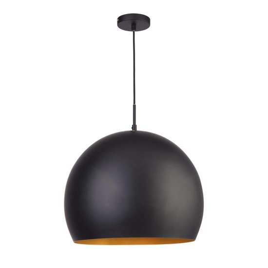 Searchlight Pendant Lamp Chicago 1xE27x60W, 3039BK