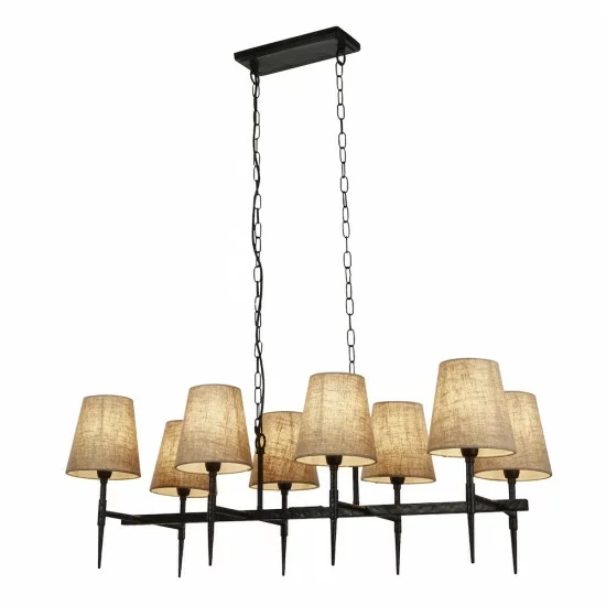 Searchlight Pendelleuchte Gothic, 8x60WxE14, 30690-8BK Searchlight Pendelleuchte Gothic, 8x60WxE14, 30690-8BK