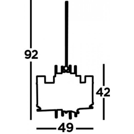 Searchlight piekaramā lampa Milo 4xE14x60W, 3094-4CC