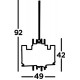 Searchlight piekaramā lampa Milo 4xE14x60W, 3094-4CC