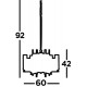 Searchlight подвесной светильник Milo 6xE14x60W, 3096-6CC