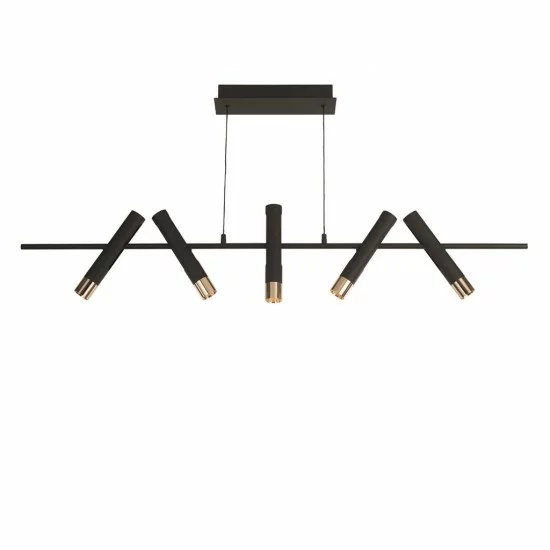 Searchlight pendant lamp Cylinder, 16W LED, 31651-5BK