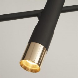 Searchlight pendant lamp Cylinder, 16W LED, 31651-5BK