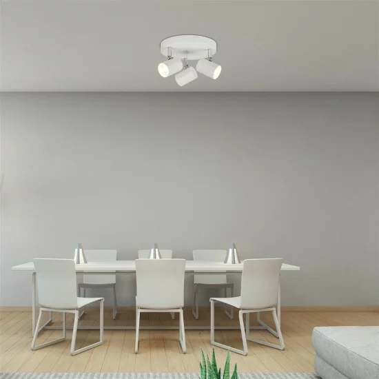 Searchlight Ceiling Lamp Rollo LED 3x11.5W, 3173WH Searchlight Ceiling Lamp Rollo LED 3x11.5W, 3173WH