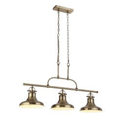 Searchlight pendant lamp Dallas, 3x60WxE27, 3193-3AB