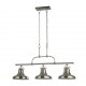 Searchlight pendant lamp Dallas, 3x60WxE27, 3193-3SS