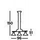 Searchlight piekaramais gaismeklis Dallas, 3x60WxE27, 3193-3SS