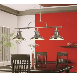 Searchlight pendant lamp Dallas, 3x60WxE27, 3193-3SS