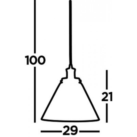 Searchlight Pendant Lamp Pyramid 1xE27x60W, 3228AB