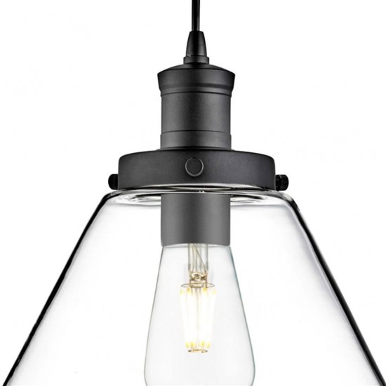 Searchlight Pendant Lamp Pyramid 1xE27x60W, 3228BK