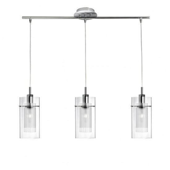 Searchlight pendant lamp Duo 3x60WxE14, 3303-3CCC