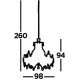 Searchlight Pendelleuchte Marie Therese, 18x60WxE14, 3314-18