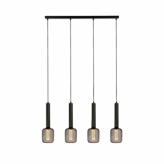 Searchlight pendant lamp Dulwich, 4x60WxE27, 35720-4BK Searchlight pendant lamp Dulwich, 4x60WxE27, 35720-4BK