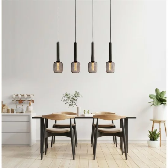 Searchlight pendant lamp Dulwich, 4x60WxE27, 35720-4BK Searchlight pendant lamp Dulwich, 4x60WxE27, 35720-4BK