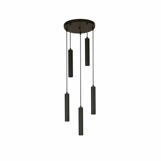 Searchlight pendant lamp Dulwich, 5x60WxE27, 35721-5BK Searchlight pendant lamp Dulwich, 5x60WxE27, 35721-5BK
