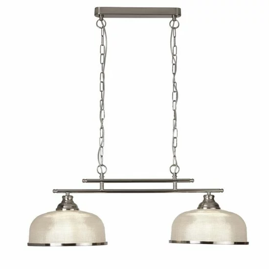 Searchlight Pendant Lamp Bistro 2xE27x60W, 3592-2SS Searchlight Pendant Lamp Bistro 2xE27x60W, 3592-2SS