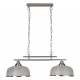 Searchlight Pendant Lamp Bistro 2xE27x60W, 3592-2SS