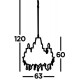 Searchlight подвесной светильник Marie Therese, 12x60WxE14, 699-12