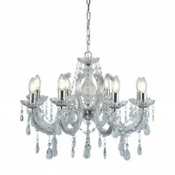 Searchlight chandelier Marie Therese, 8x60WxE14, 399-8
