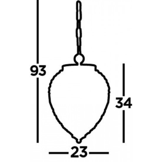 Searchlight Pendelleuchte Pineapple 1xE14x60W, 3991AB