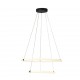 Searchlight Pendant Lamp Revolve LED 2x28.24W, 3533lm, 40176-2BK