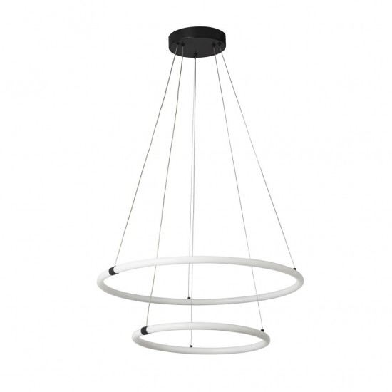 Searchlight Pendant Lamp Revolve LED 2x28.24W, 3533lm, 40176-2BK