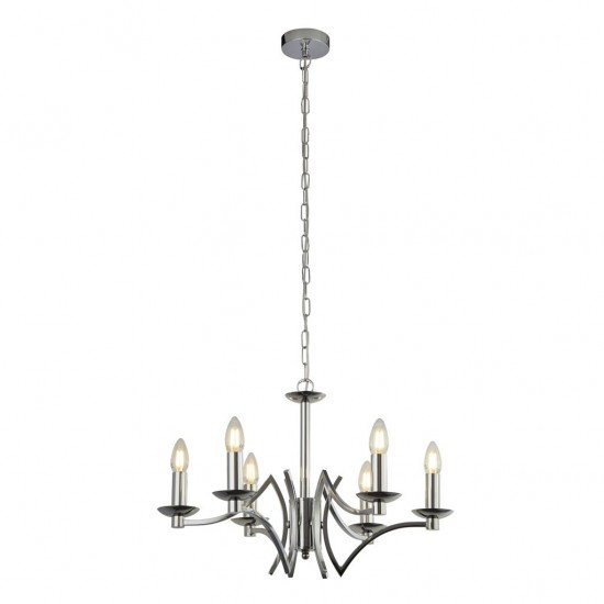 Searchlight chandelier Ascona 6xE14x60W, 41312-6CC