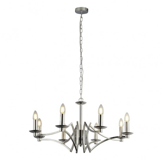 Searchlight chandelier Ascona 8xE14x60W, 41312-8CC