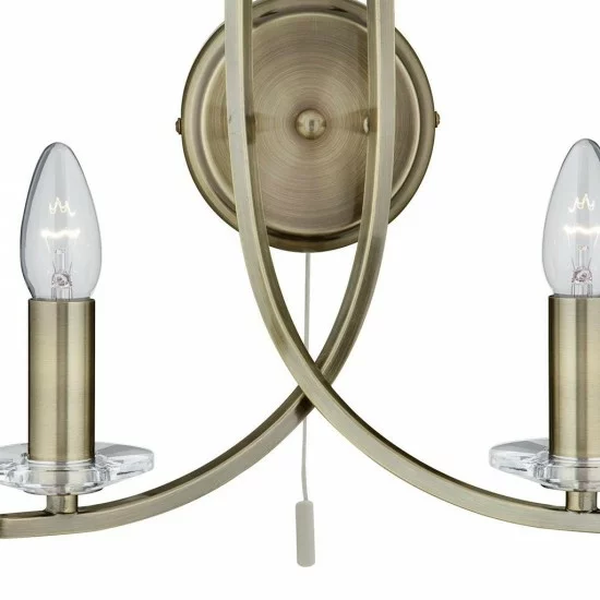 Searchlight sienas gaismeklis Ascona 2xE14x60W 4162-2AB Searchlight sienas gaismeklis Ascona 2xE14x60W 4162-2AB