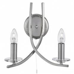 Searchlight sienas gaismeklis Ascona 2xE14x60W 4162-2SS