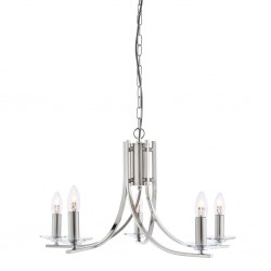 Searchlight Pendant Lamp Ascona 5xE14x60W, 4165-5SS