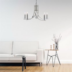 Searchlight Pendant Lamp Ascona 5xE14x60W, 4165-5SS