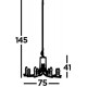 Searchlight Pendelleuchte Ascona 8xE14x60W, 4168-8SS