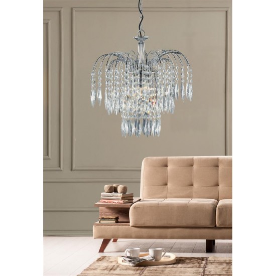 Searchlight Pendant Lamp Victoria Waterfall 3xE14x60W, 4173-3