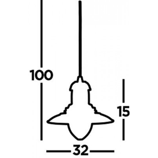 Searchlight piekaramais gaismeklis Fisherman, 1x60WxE27, 4301AB