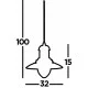 Searchlight piekaramais gaismeklis Fisherman, 1x60WxE27, 4301BK Searchlight piekaramais gaismeklis Fisherman, 1x60WxE27, 4301BK
