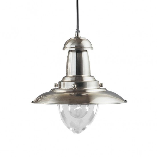 Searchlight pendant lamp Fisherman, 1x60WxE27, 4301SS