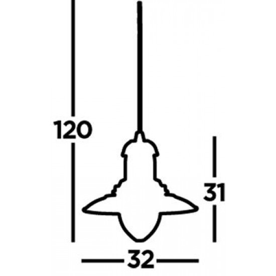 Searchlight piekaramais gaismeklis Fisherman, 1x60WxE27, 4301SS