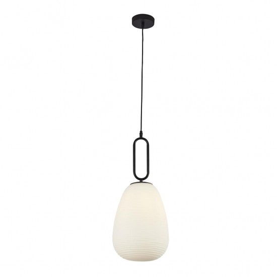 Searchlight pendant lamp Elixir, 1x60WxE27, 43581-1BK