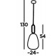 Searchlight Pendelleuchte Elixir, 1x60WxE27, 43581-1BK