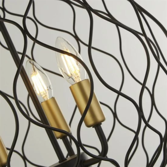 Searchlight pendant lamp Finesse, 3x60WxE14, 4513-3BK Searchlight pendant lamp Finesse, 3x60WxE14, 4513-3BK